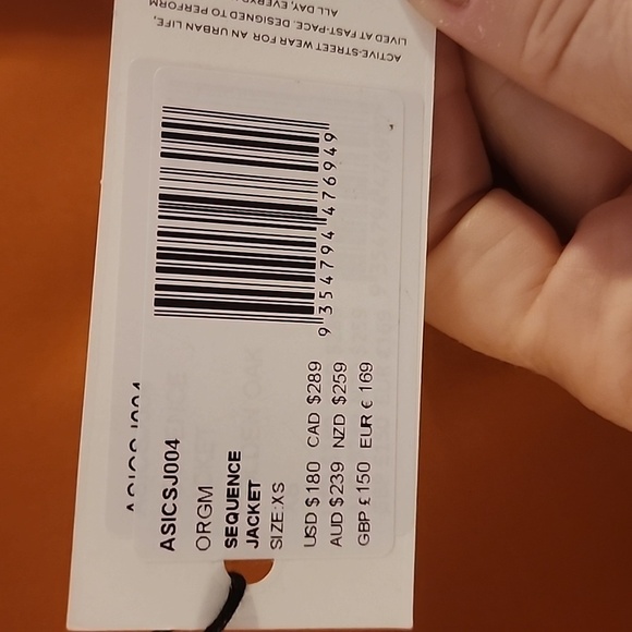 P.E NATION  Asics Sequence Color Block Jacket Size XS - Picture 9 of 9